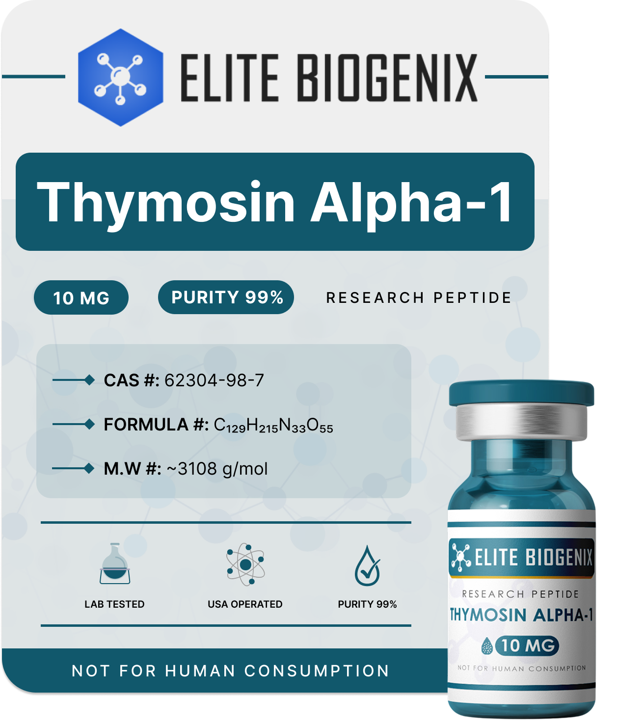 THYMOSIN ALPHA-1 10MG