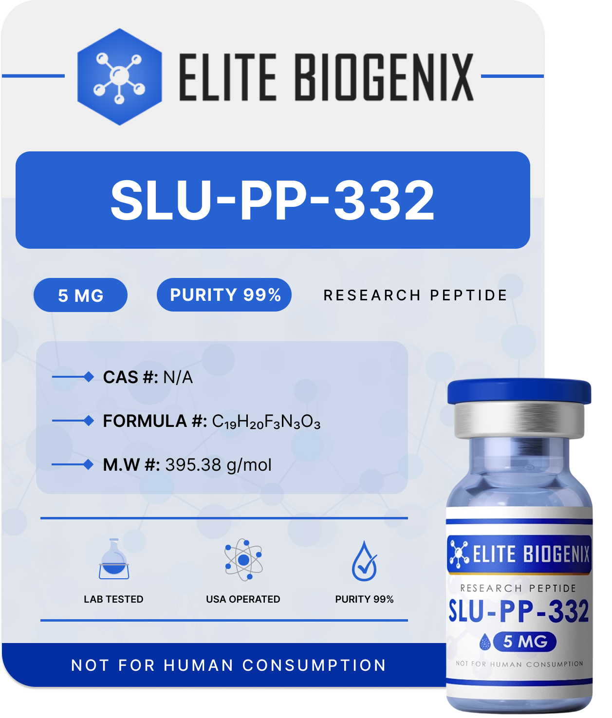 SLU-PP-332 5MG WITH/WITHOUT DMSO 60ML