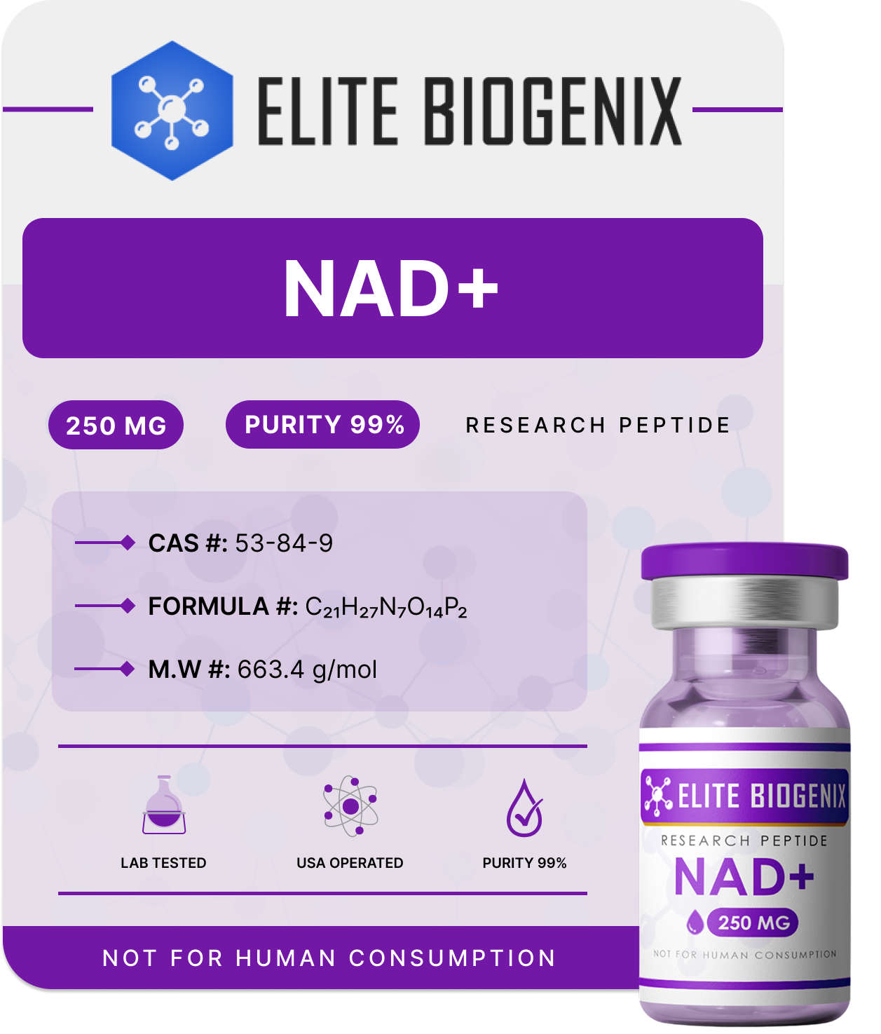 NAD+ 250MG & 500MG