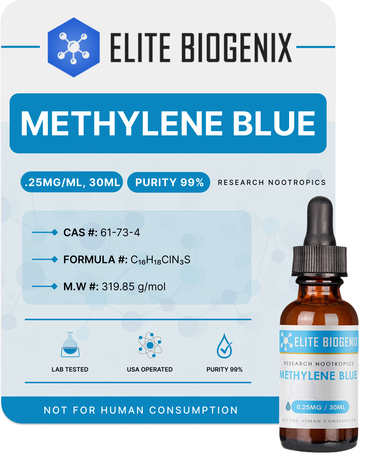 METHYLENE BLUE 10% .25MG/ML