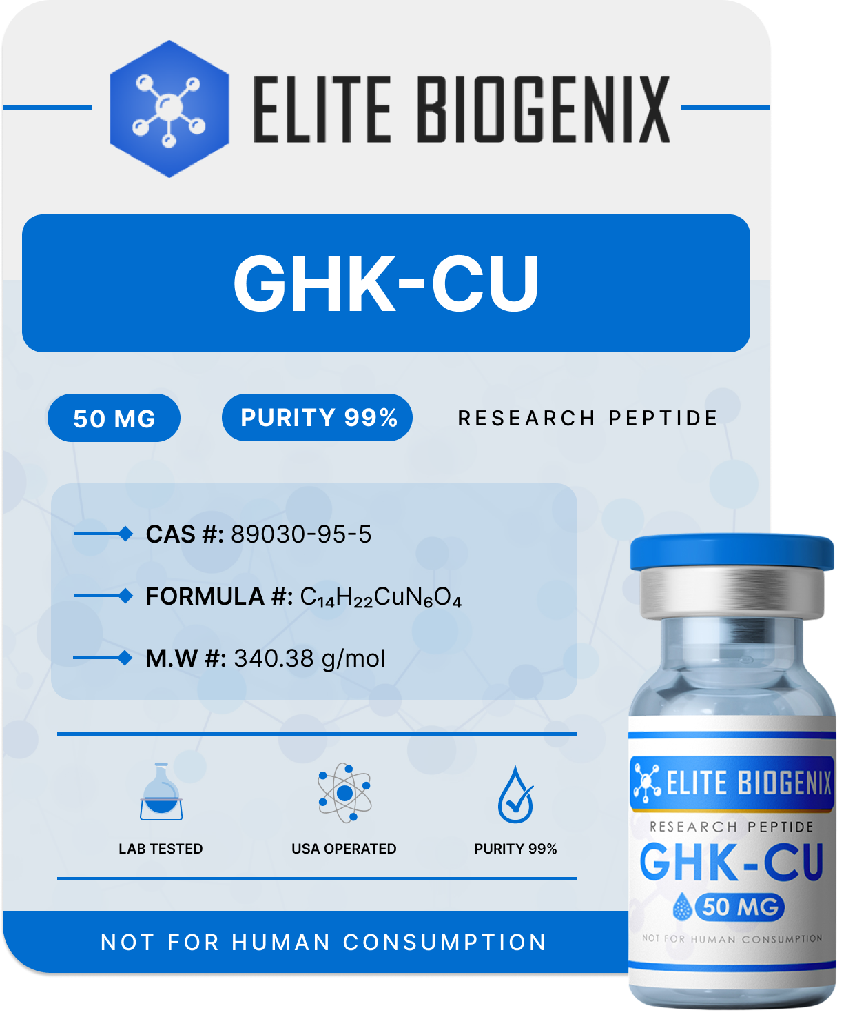 GHK-CU COPPER PEPTIDE 50MG & 100MG