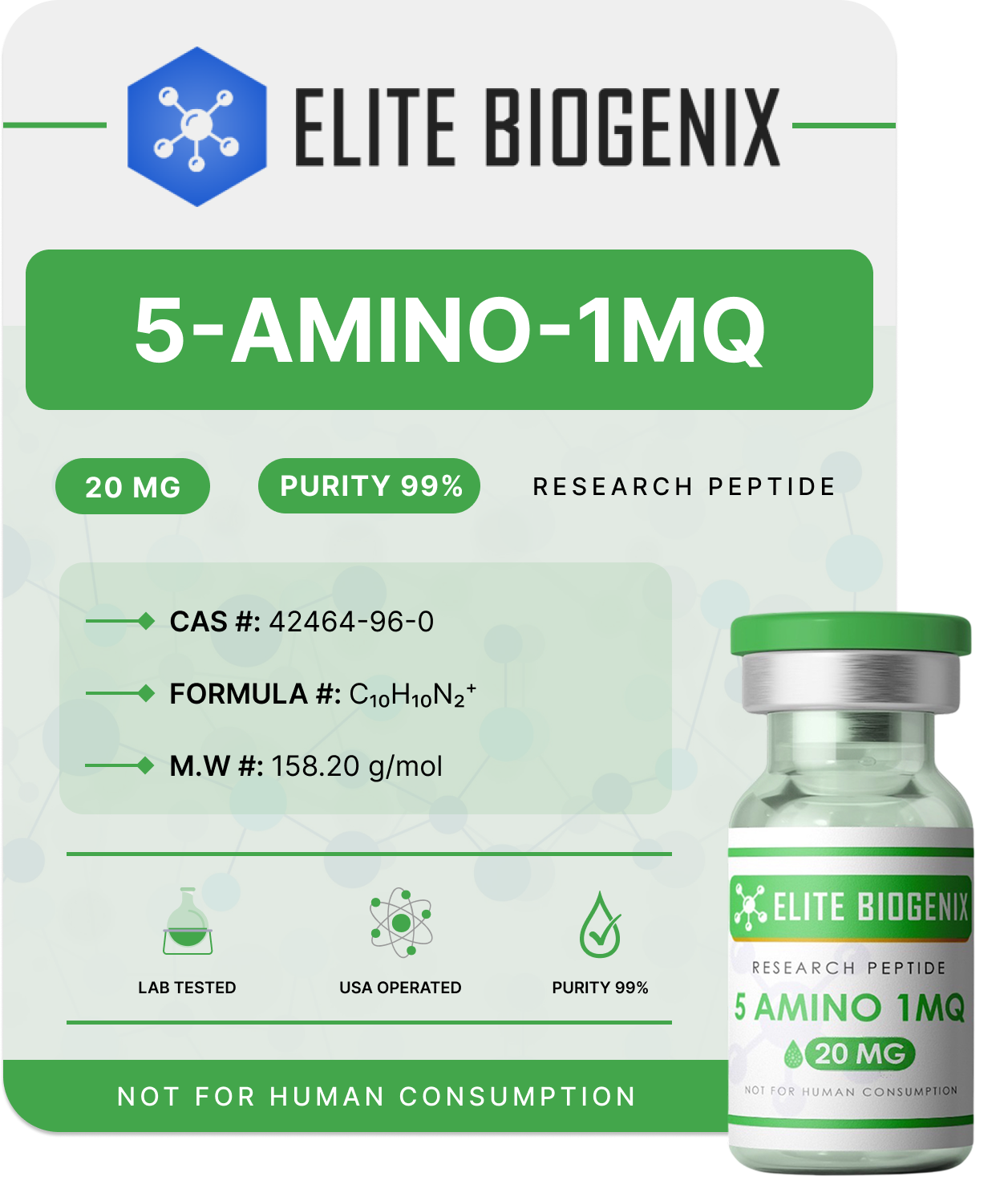5-AMINO-1MQ 20MG & 50MG